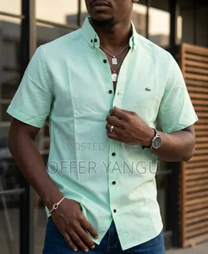 Men Lacoste Shirts (Mikono Mifupi)