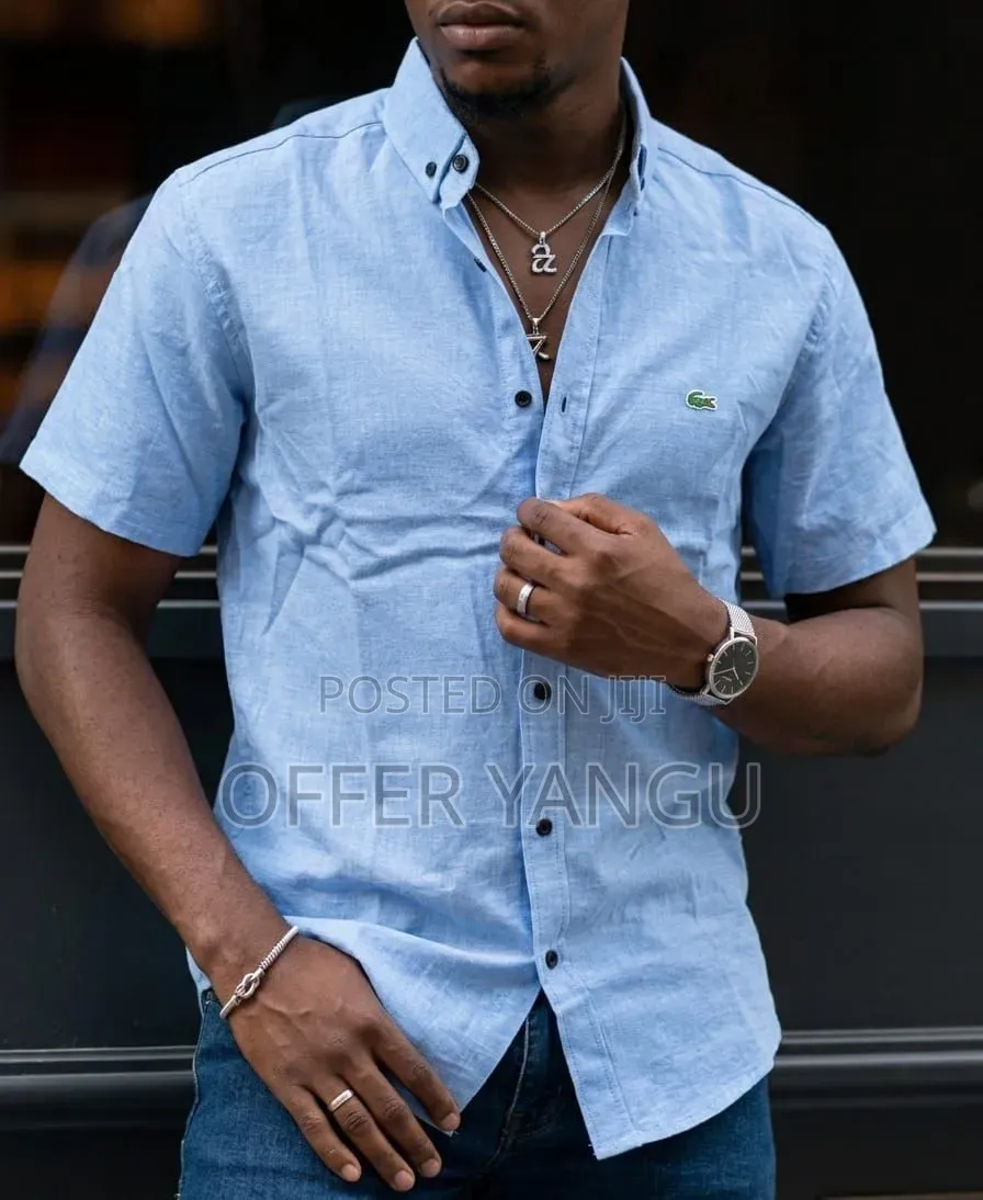 Men Lacoste Shirts (Mikono Mifupi)