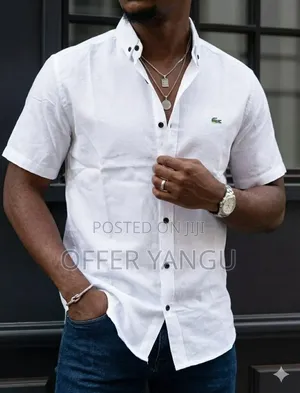 Men Lacoste Shirts (Mikono Mifupi)