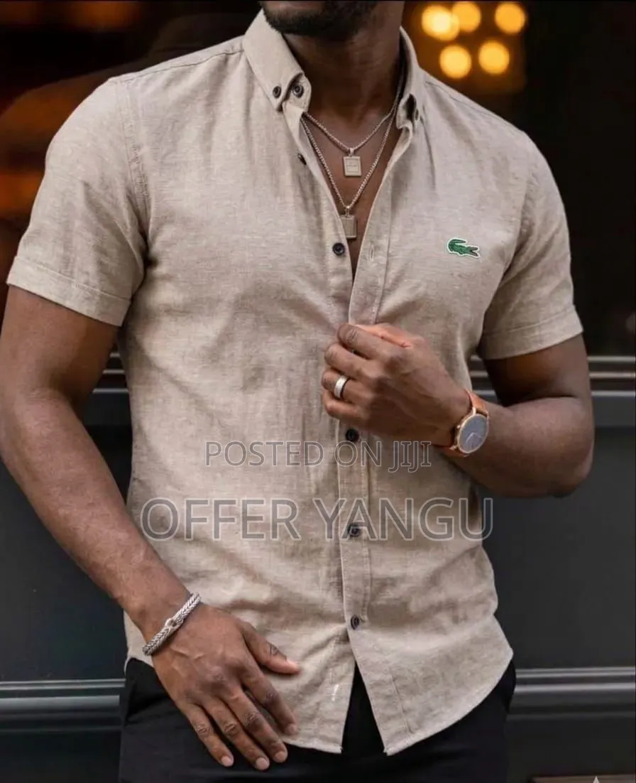 Men Lacoste Shirts (Mikono Mifupi)
