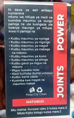 Joints Power, Tibu Maumuvu Ya Viungo Kwa Haraka, Ongeza Ute Kwa Haraka