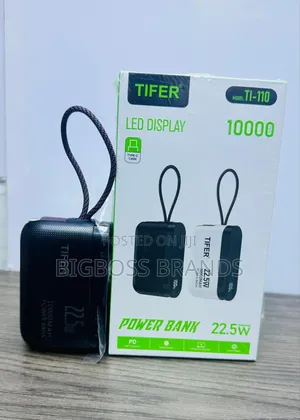 Tifer Portable Led Power Bank 10000 Mah Ti-110