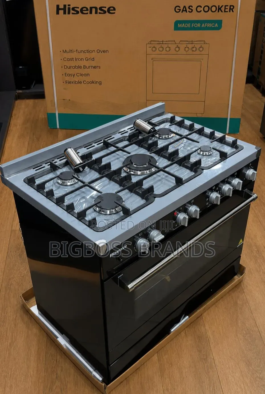Hisense Cooker
Full 5 Gas Plates
Electric Oven 60*90