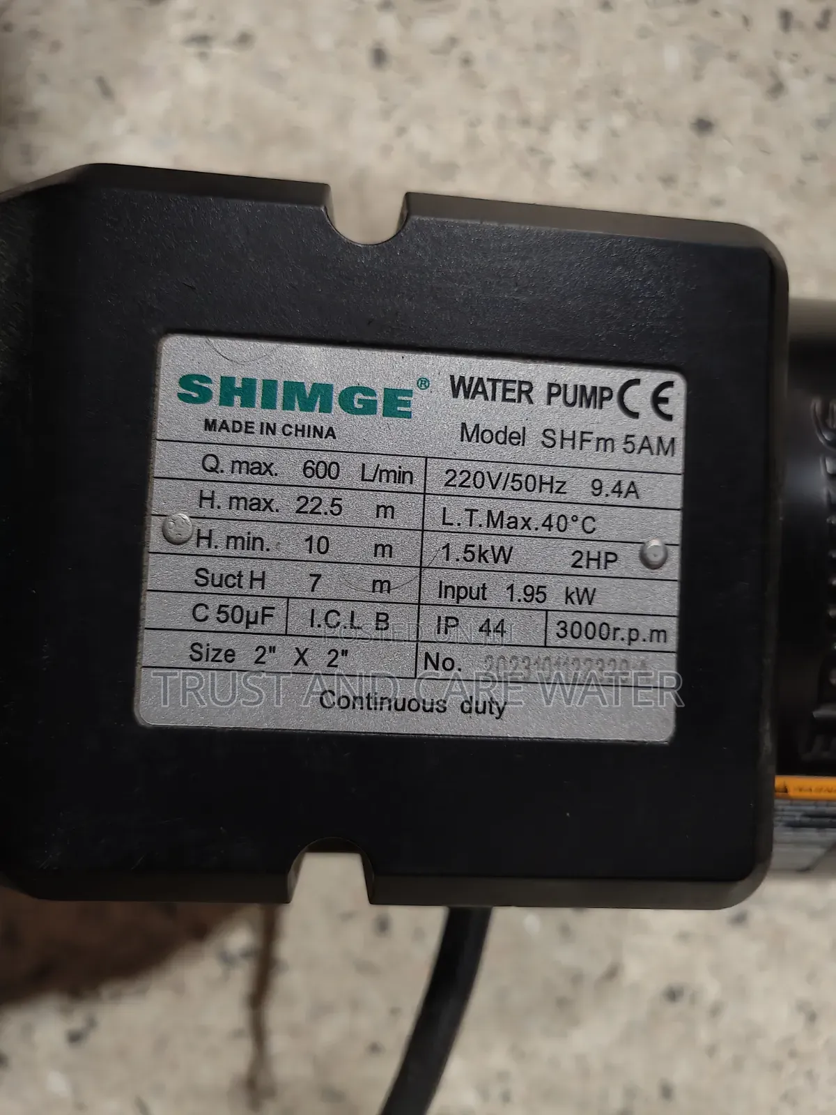Shimge Surface Pump 2hp (2×2inch)