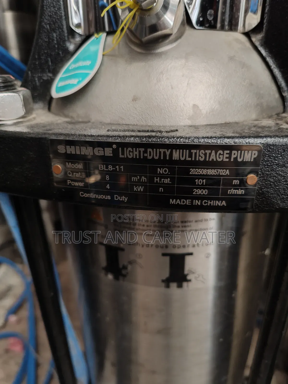 Shimge Multistage Pump 5.5hp