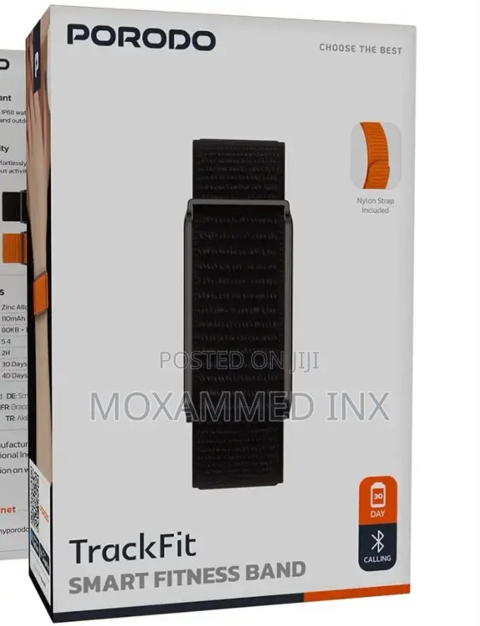 Pdsb10625bk Porodo Trackfit Smart Fitness Band Fitness Tracker