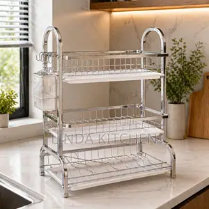 3-Tier Stainless Steel Dish Drainer