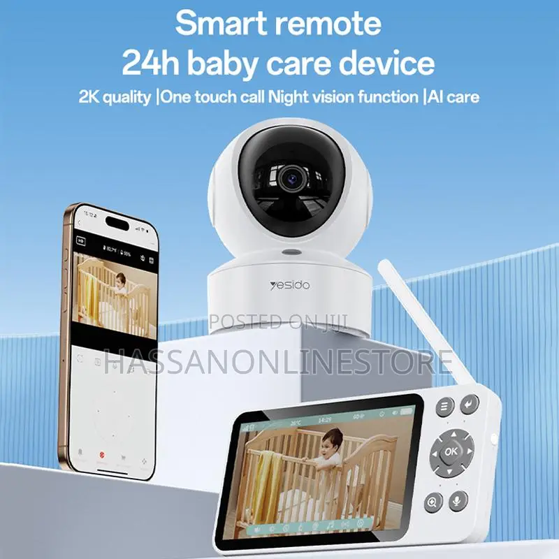 Yesido Km28 5 Inch LCD Screen 2.4g Wifi Baby Monitor Care Camera