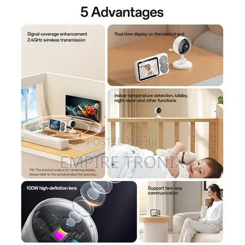 Yesido Km26 3.5 Inch TFT Screen 2.4g Baby Monitor Care Camera
