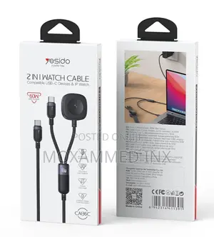 Ca136c Yesido 2in1 Watch Cable for Apple 60watts C2c and 2.5watts