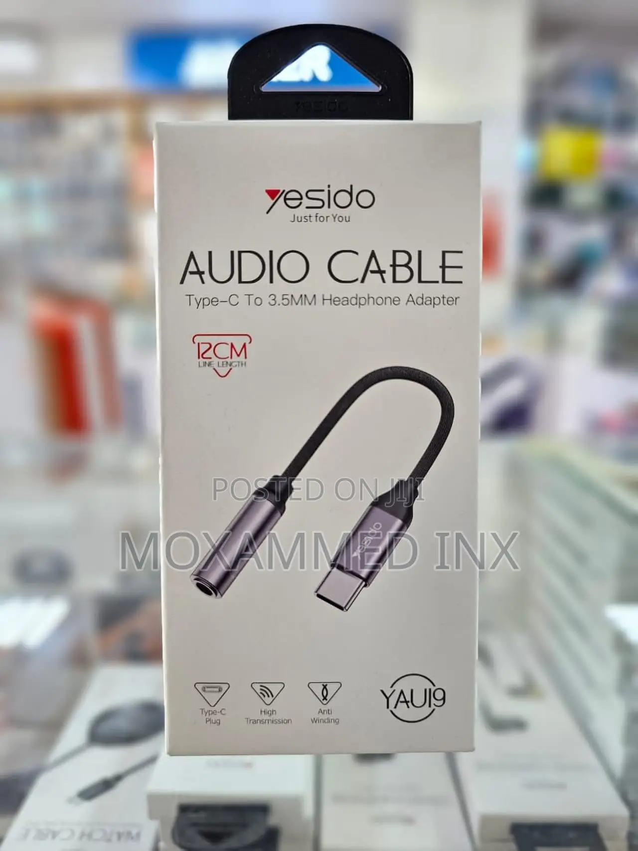 Yau19 Yesido Audio Cable Typec Adapter