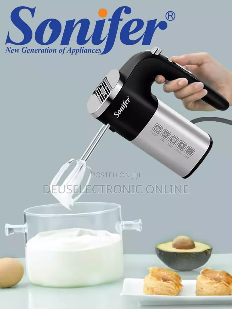 Electric Hand Mixer Sonifer Ya Chuma Na Plastic