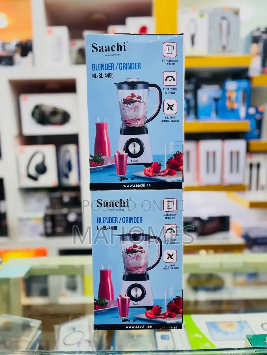 Saachi Nl-Bl-4406 3-in-1 Blender and Grinder
