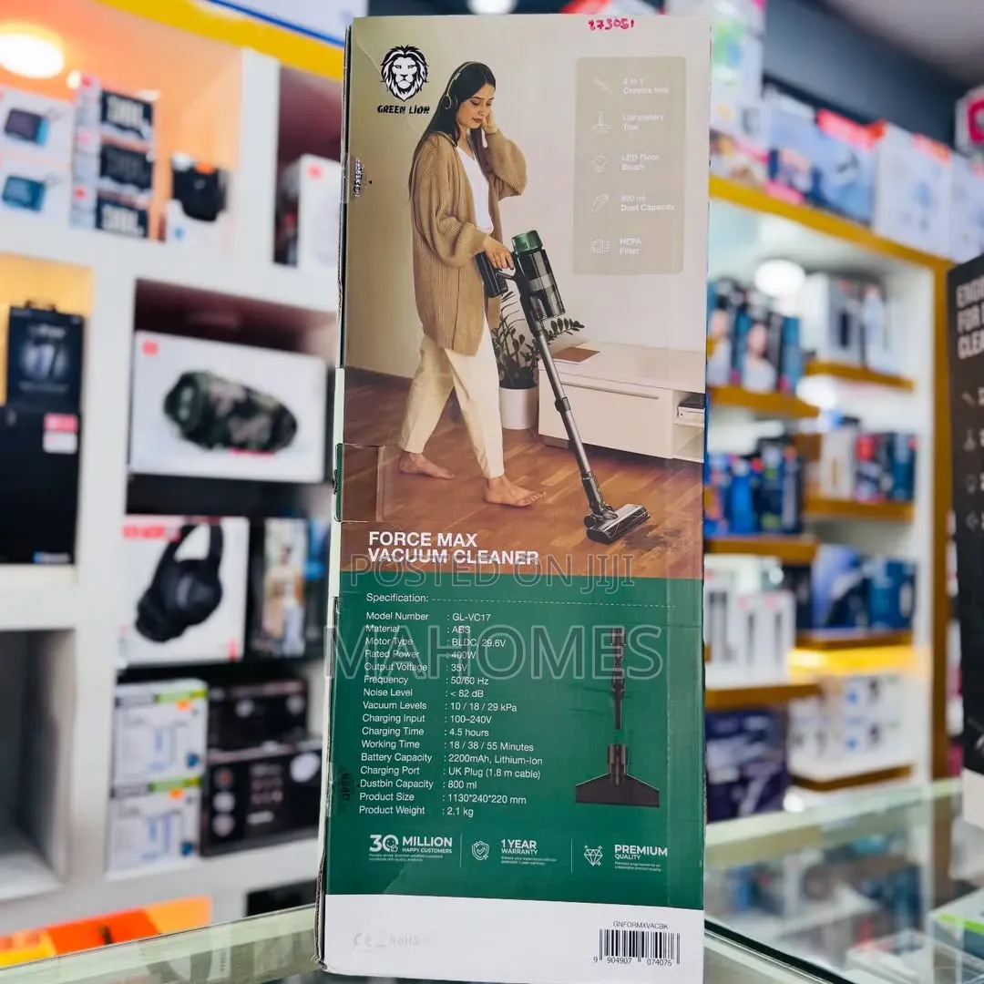 Green Lion Force Max Vacuum Cleaner With 29000pa Suction