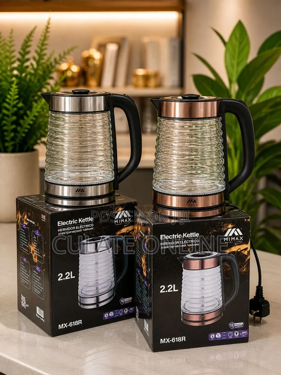 2.2ltrs Mimax Electric Water Kettle (Mx-618r)