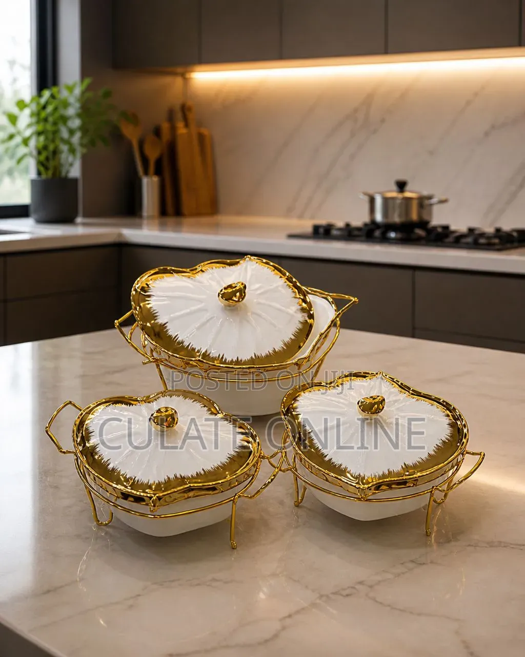 3pcs Heart Shaped Food Warmers