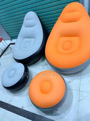 2 In 1 Air Lounge Chair With Footrest – Modern And Comfy