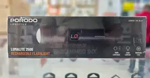Pdfl5102gy Porodo Lumalite 2500 Lumens Typec Rechargeable Flashlight