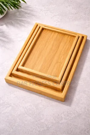Wooden Serving 3 Trays