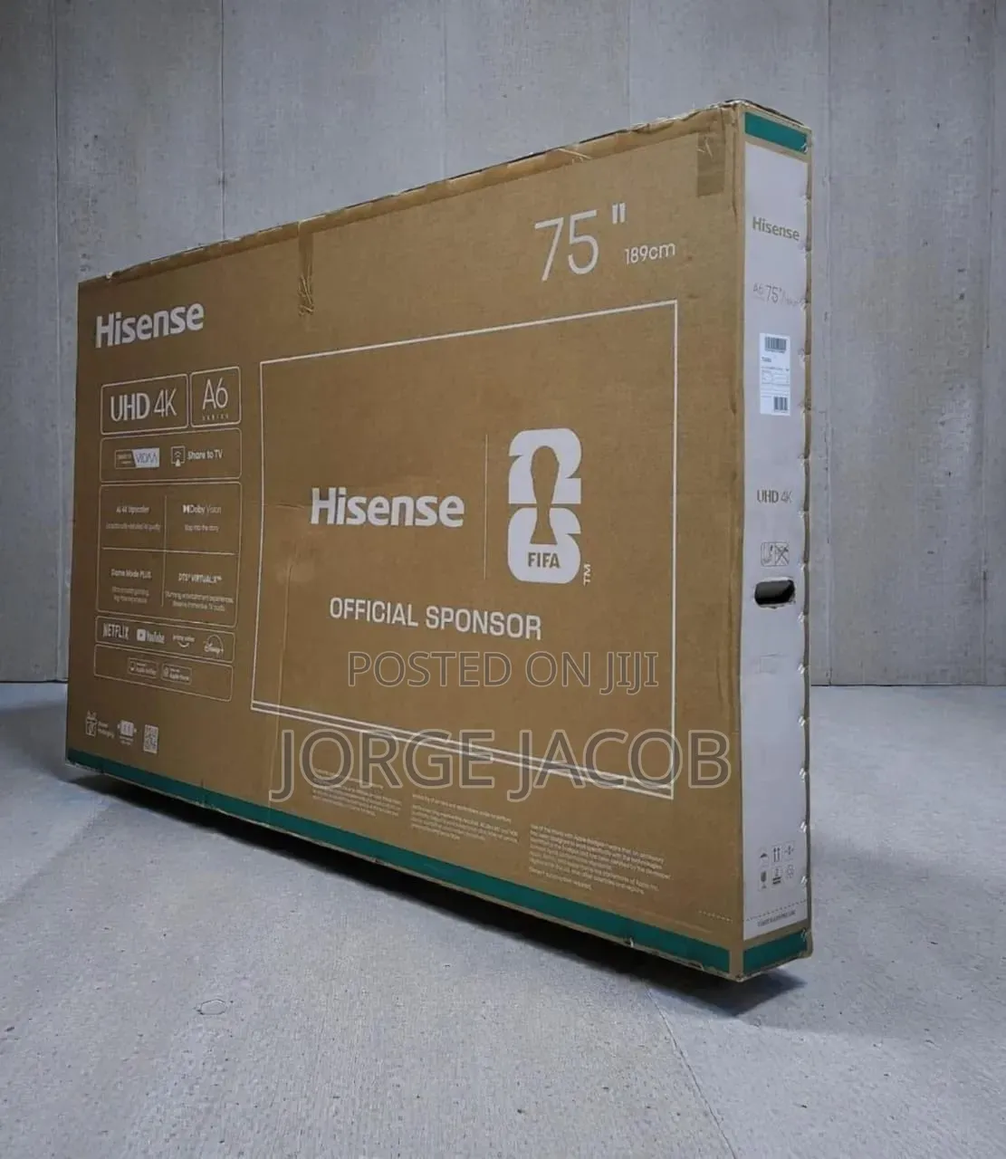 75-Inch Hisense A6 Series Uhd Smart Tv