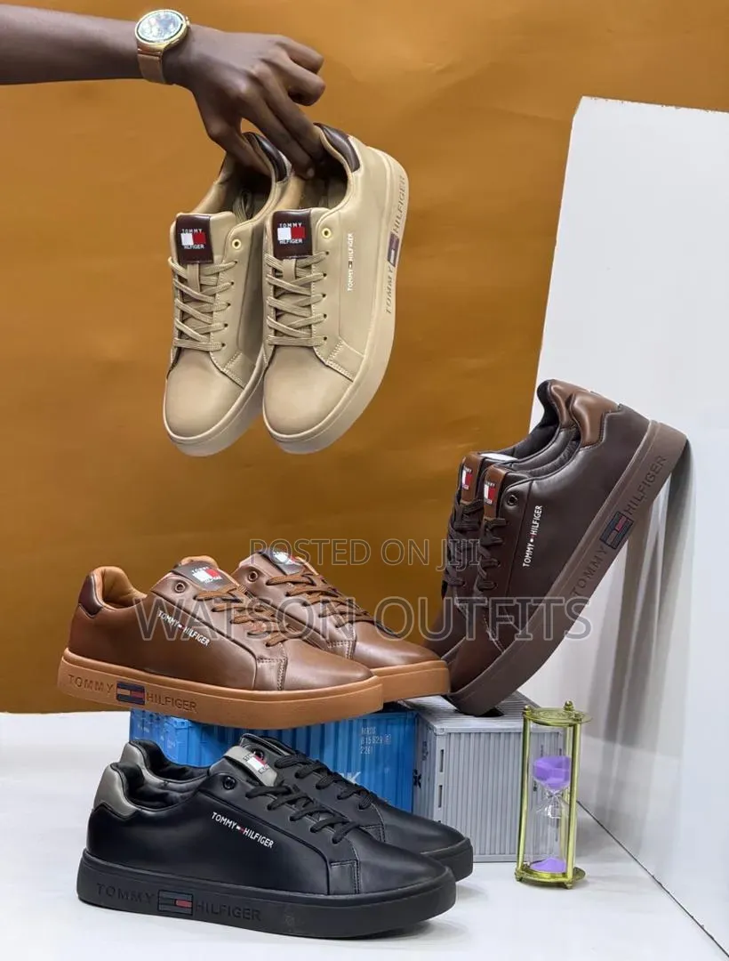 Men's Leather Shoes or Raba Hotly Made Za Tommy Hilfiger Brand