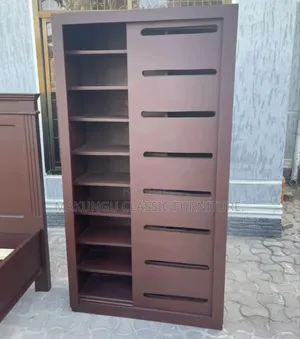 Simple and Unique Shoesrack Ni Brown Color