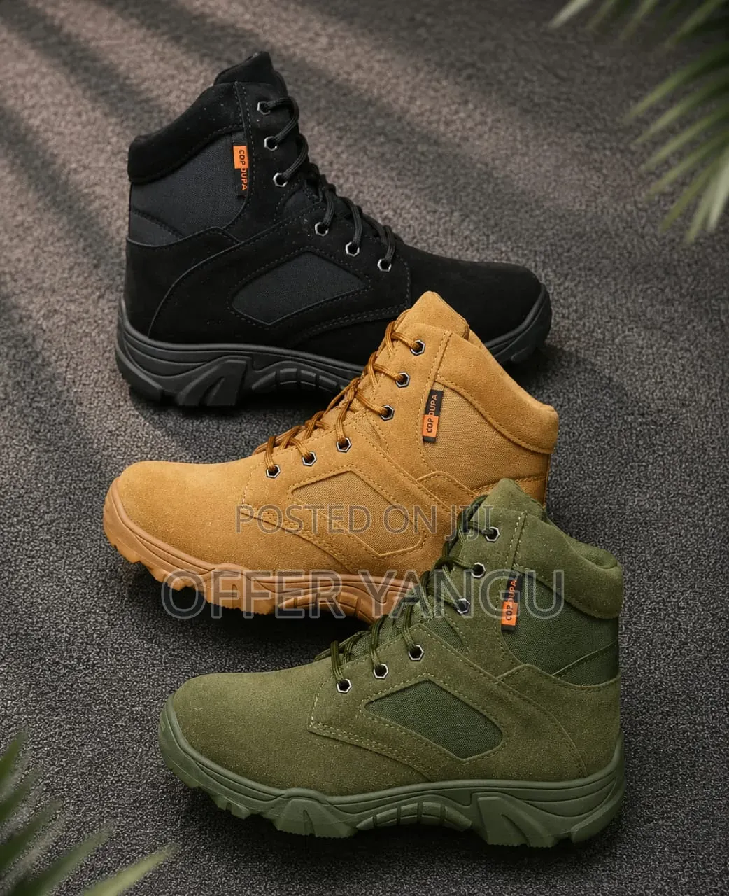Men Boot Suede And Nylon