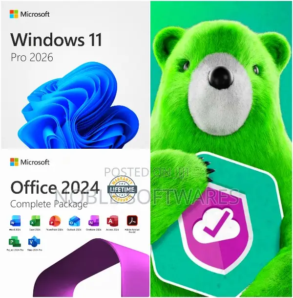 Windows 11 Pro 2026 + Microsoft Office 2024 Complete + Kaspersky 2026