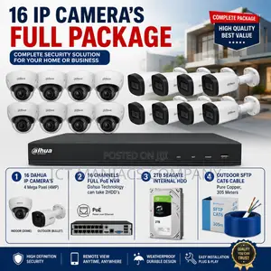 16 Ip Camera's Full Package