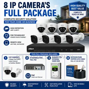 8 Ip Cameras Full Package