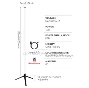 RGB Colorful Floor Lamp for Gaming Setups or Living Room Ambiance