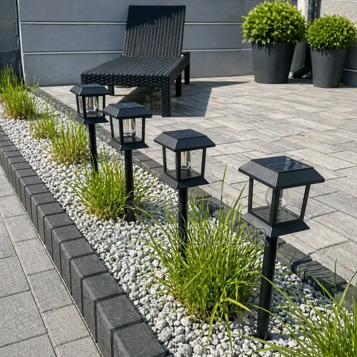 Pamba Garden Yako Leo Taa Ya Solar Inayowaka Yenyewe 17000