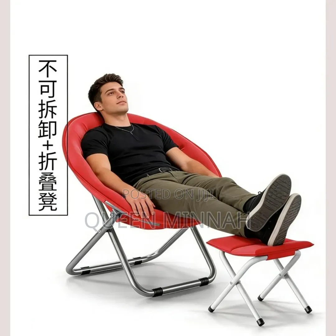 Folding Chair and Stool 2pcs