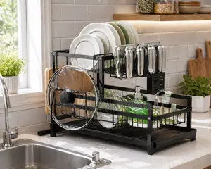 2-Tier Multi Layer Drainig Rack