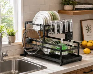 2-Tier Multi Layer Drainig Rack