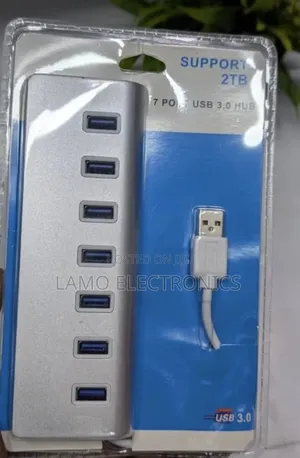 Aluminum 7 in 1 Ports Usb 3.0 Hub