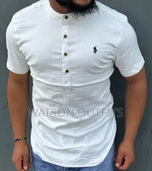 Men's New and Original Shirts Chinese Collar Linen Heavy Materials