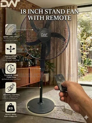 *Digiwave 18inch Wall Fan With Remote