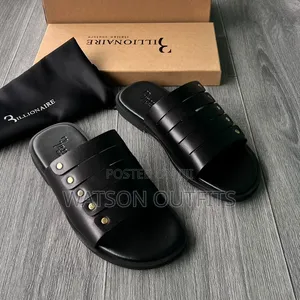 Men's Leather Sandals Billionaire Branded Completely Original