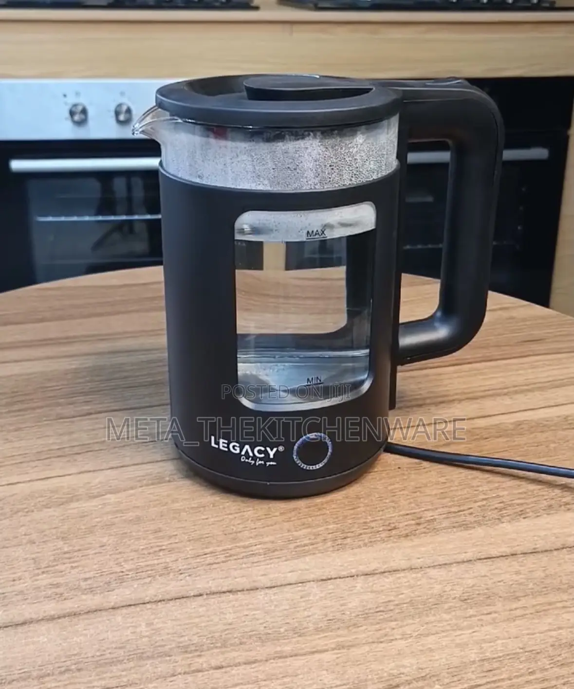 Legacy Electric Kettle Glass Double Layer 3 Plug 1.7l Lkak17lgb02