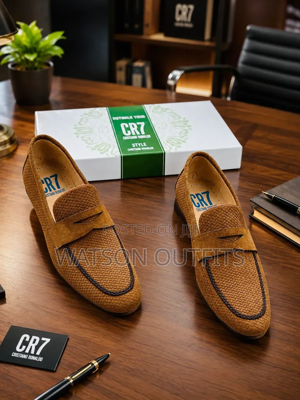 Cr7 Classic Brand Men's Leather Original Shoes Top Smart