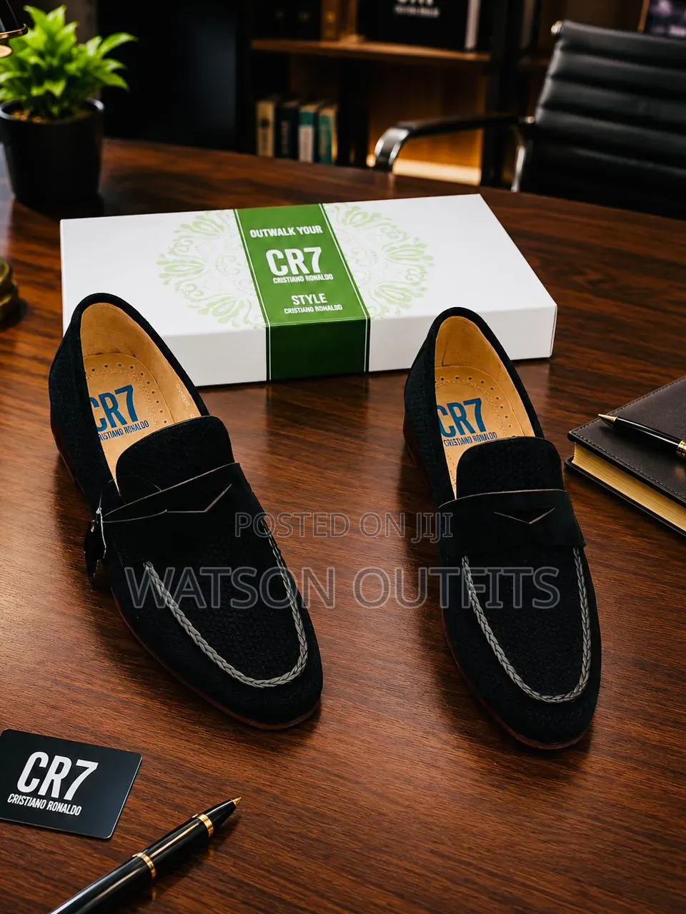 Cr7 Classic Brand Men's Leather Original Shoes Top Smart