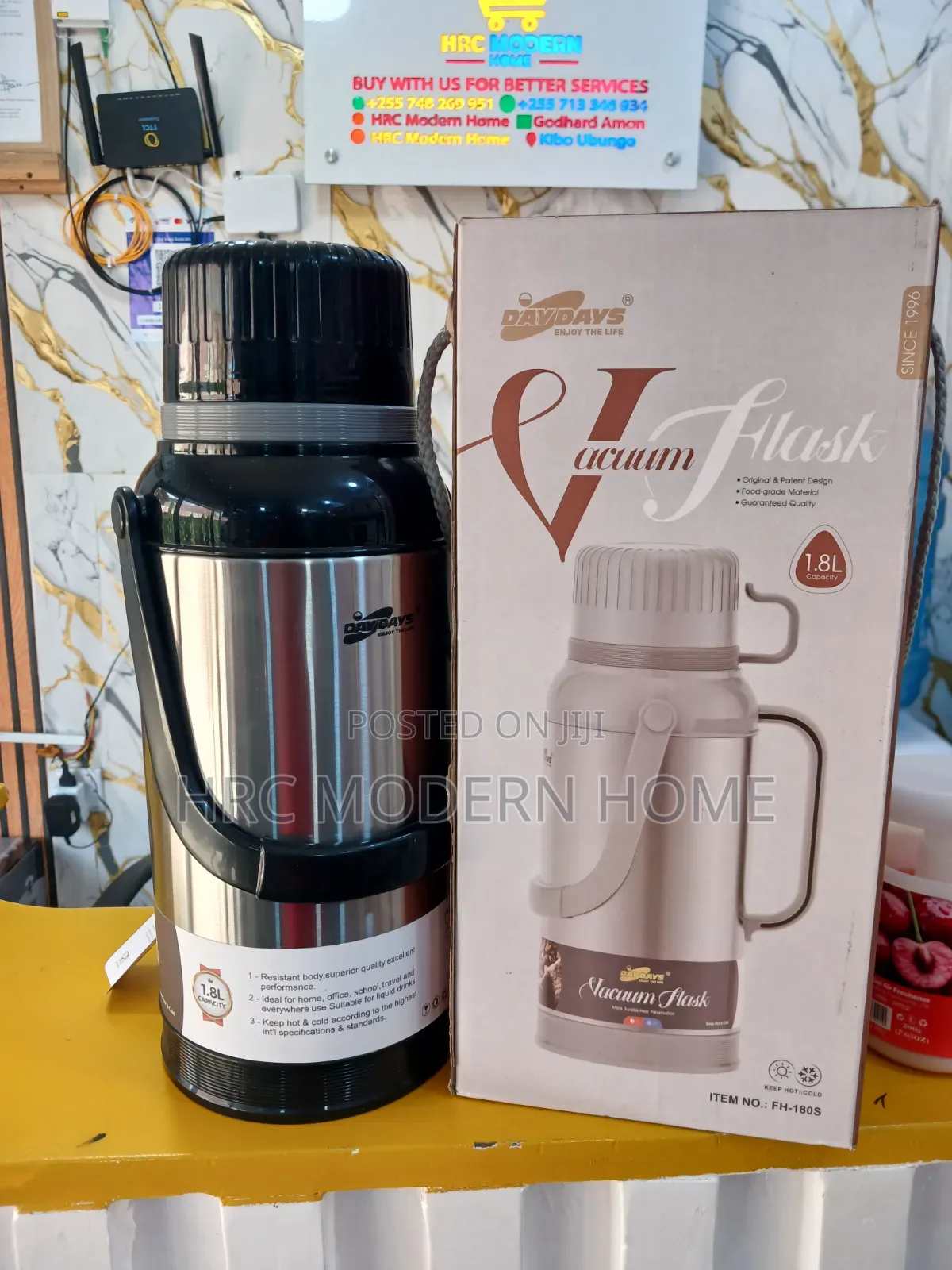 Daydays Vacuum Flask 1.8 Liters (Model: Fh-180s)