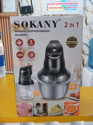Sokany 2-in-1 Wonder Chopper Grinder (Sk-06028) – 400w
