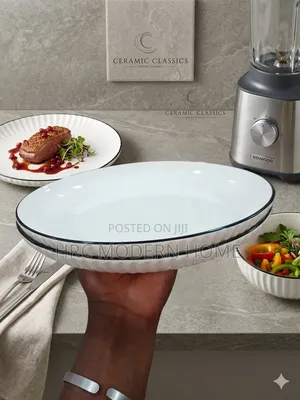 Premium Ceramic Fluted Plates
