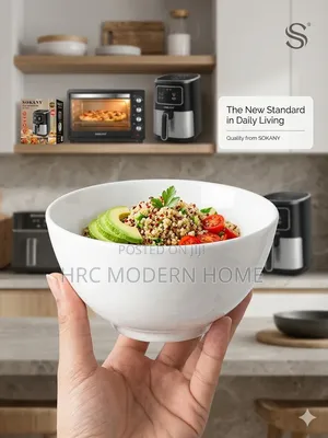 Premium White Ceramic Bowls - Elegant Durable