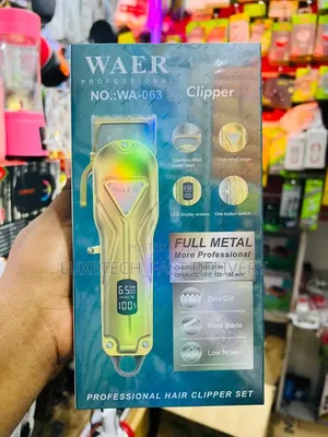 Waer Wa-063 Professional Rechargeable Hair Clipper Set (Ya Kuchaji)