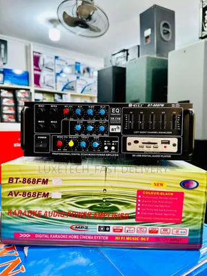 Teli Bt-868fm Digital Karaoke Audio Power Amplifier With 4 Mic Inputs