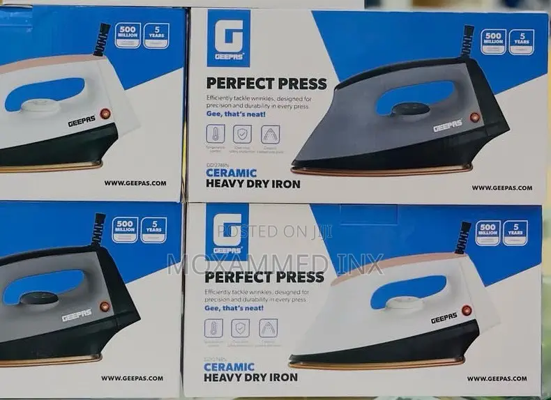 Geepas Perfect Press Heavy Dry Iron 1200w