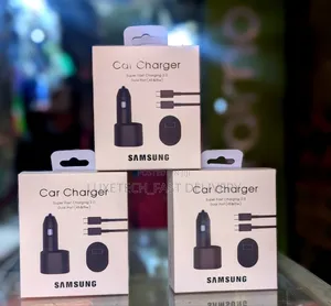 Samsung 45w + 15w Super Fast Charging 2.0 Dual Port Car Chargers